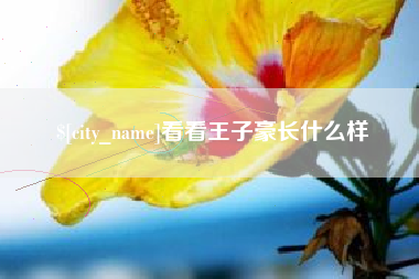 临海看看王子豪长什么样