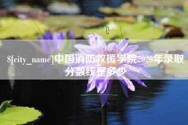 临海中国消防救援学院2020年录取分数线是多少