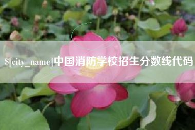 临海中国消防学校招生分数线代码