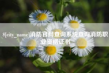 临海消防官网查询系统查询消防职业资格证书
