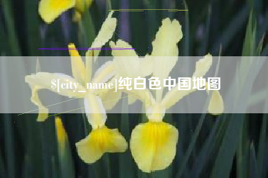 临海纯白色中国地图