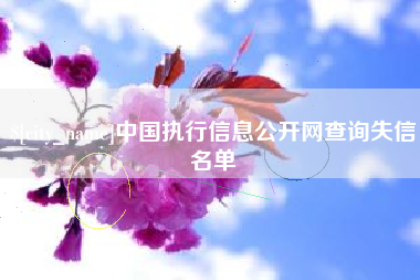 临海中国执行信息公开网查询失信名单