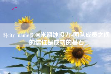 临海5000米滑冰接力-团队成员之间的信任是成功的基石