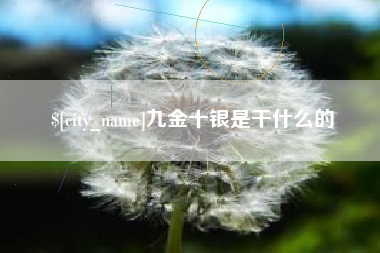 临海九金十银是干什么的