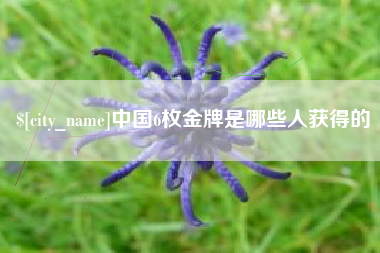 临海中国6枚金牌是哪些人获得的
