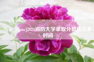 临海2024消防大学录取分数线公布时间