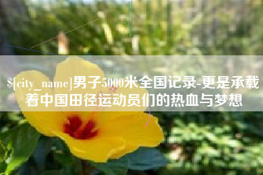 临海男子5000米全国记录-更是承载着中国田径运动员们的热血与梦想