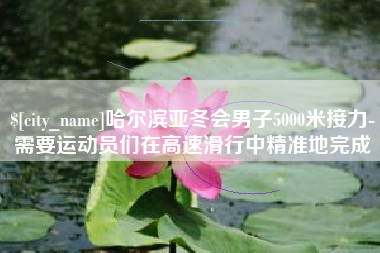临海哈尔滨亚冬会男子5000米接力-需要运动员们在高速滑行中精准地完成