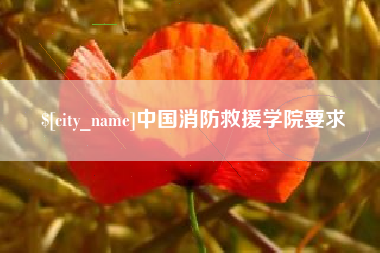 临海中国消防救援学院要求