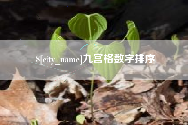 临海九宫格数字排序