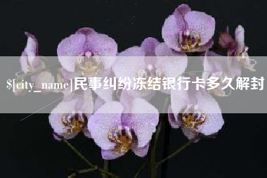 临海民事纠纷冻结银行卡多久解封
