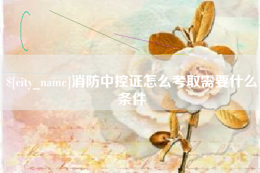 临海消防中控证怎么考取需要什么条件