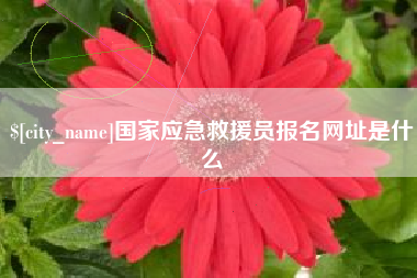 临海国家应急救援员报名网址是什么