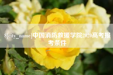 临海中国消防救援学院2020高考报考条件