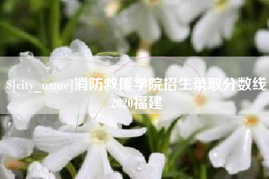 临海消防救援学院招生录取分数线2020福建