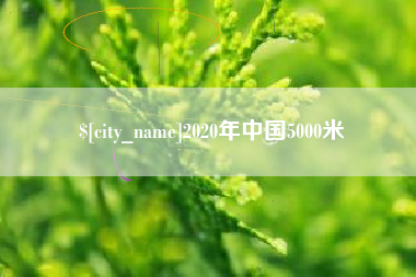 临海2020年中国5000米